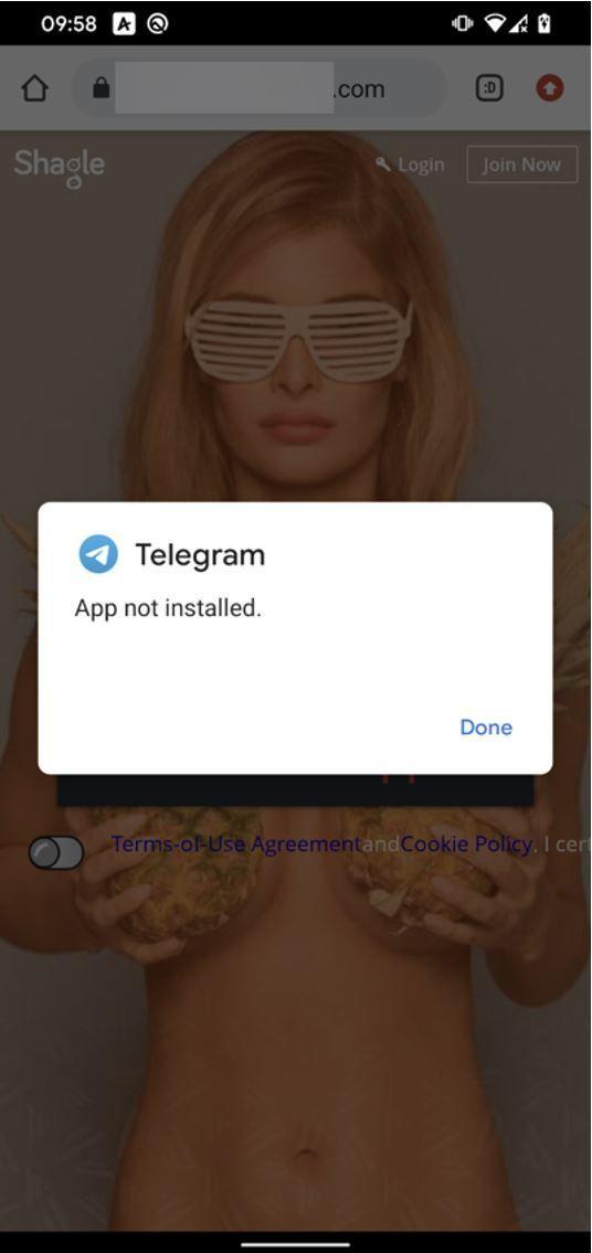 Malicious app won't install as Telegram installed.jpg
