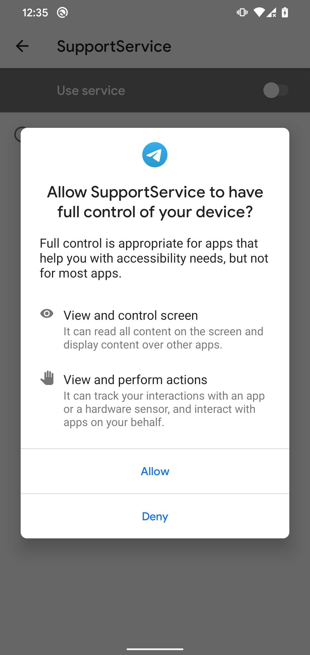 Trojanized app requesting dangerous permissions.jpg