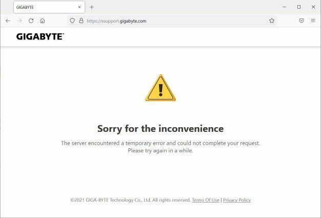 Gigabyte Support Down Due To Ransomware Attack